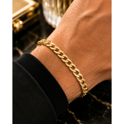 Pre Owned 9ct Mens Curb Bracelet ZB776